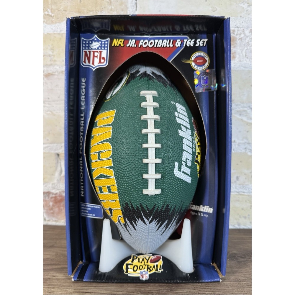 Franklin Sports NFL Packers Jr League Collectible Football Vintage 1998 Retro